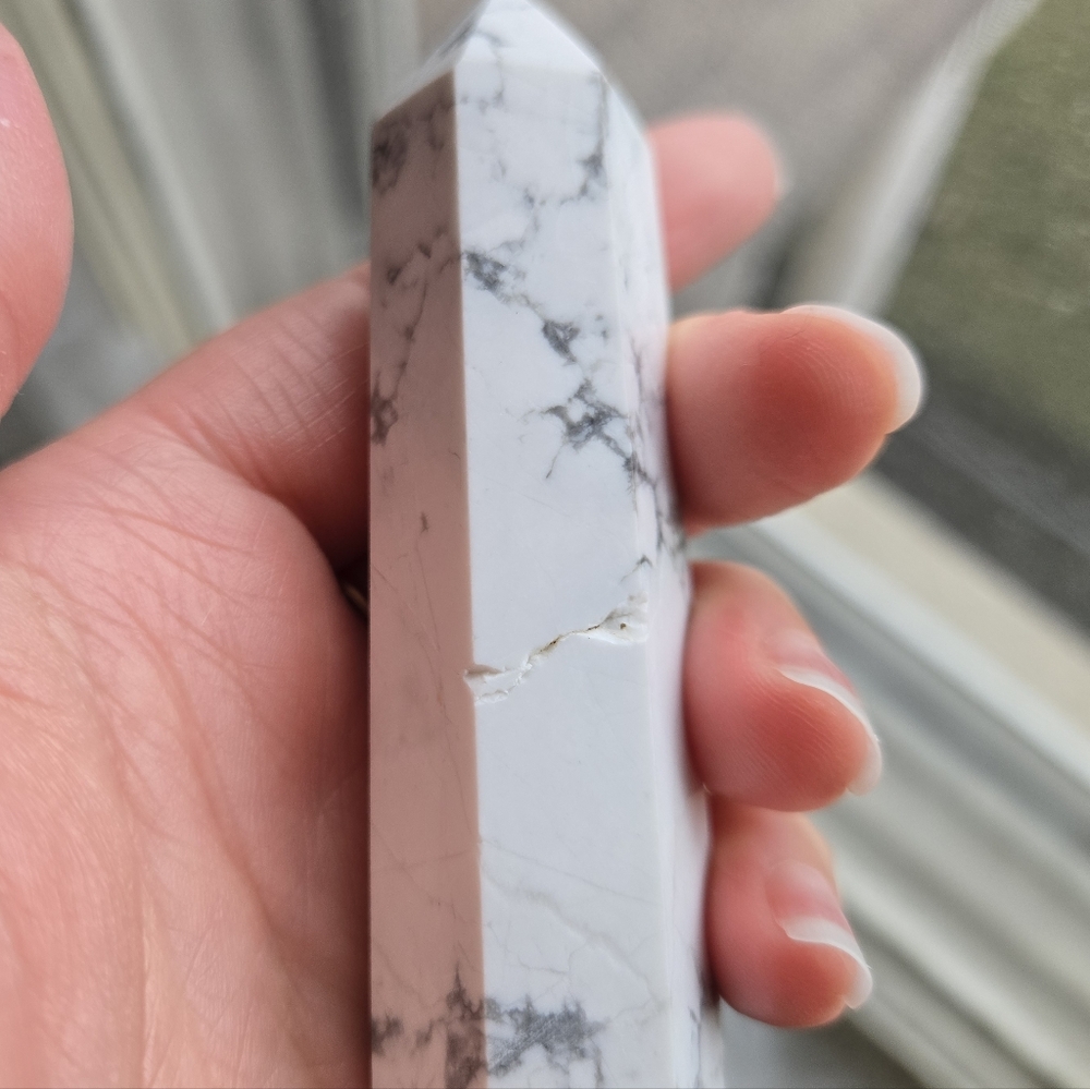 White Howlite Tower